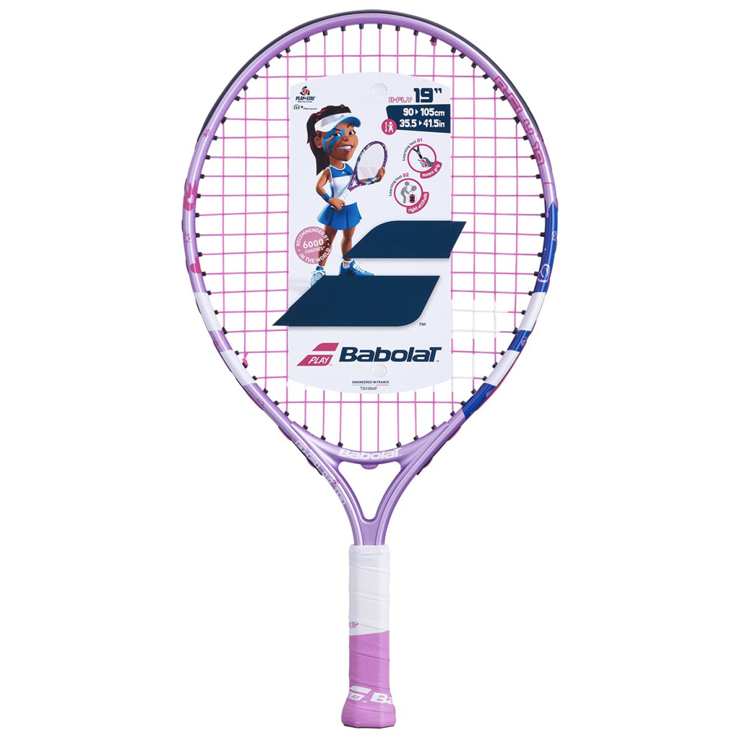 Теннисная ракетка BABOLAT детская BFly 19 - фото 2