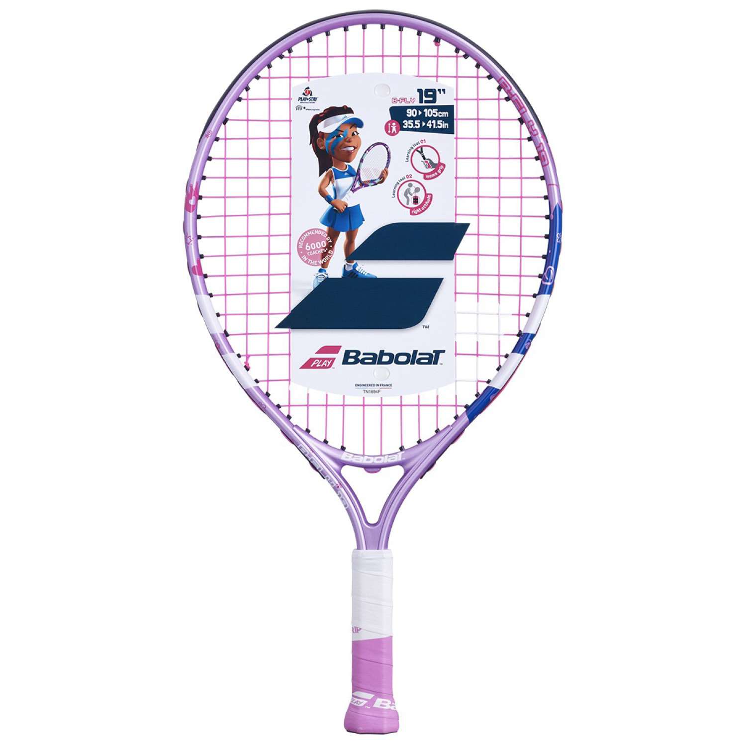 Теннисная ракетка BABOLAT детская BFly 19 - фото 2