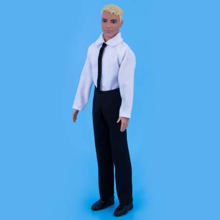 Комплект одежды Модница Классический костюм для куклы 30 см 1418 черный-белый