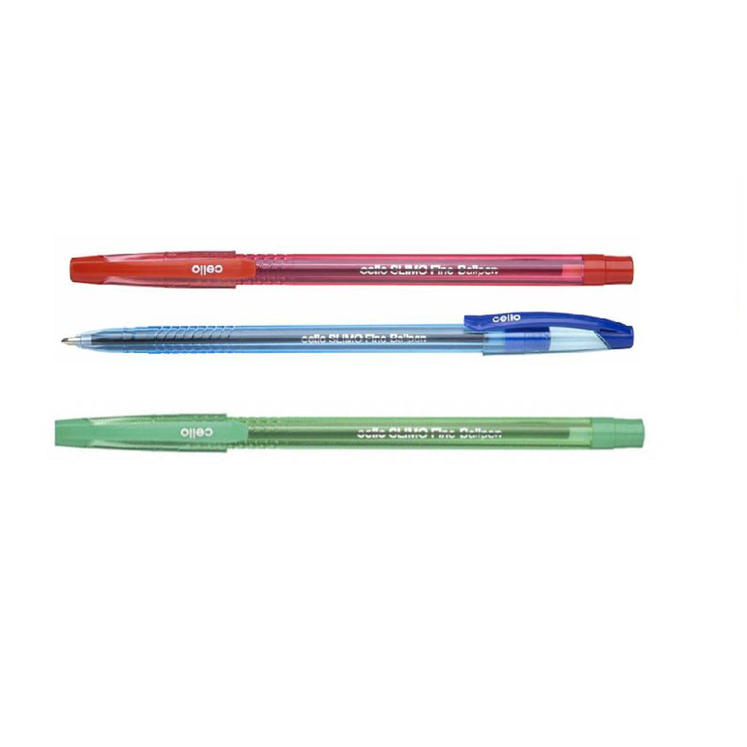 Ручка шариковая 3 шт CELLO синяя/красн/зелен. - фото 1