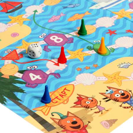 Настольная игра Sima-Land «Три Кота и море приключений. Азбука и счёт»