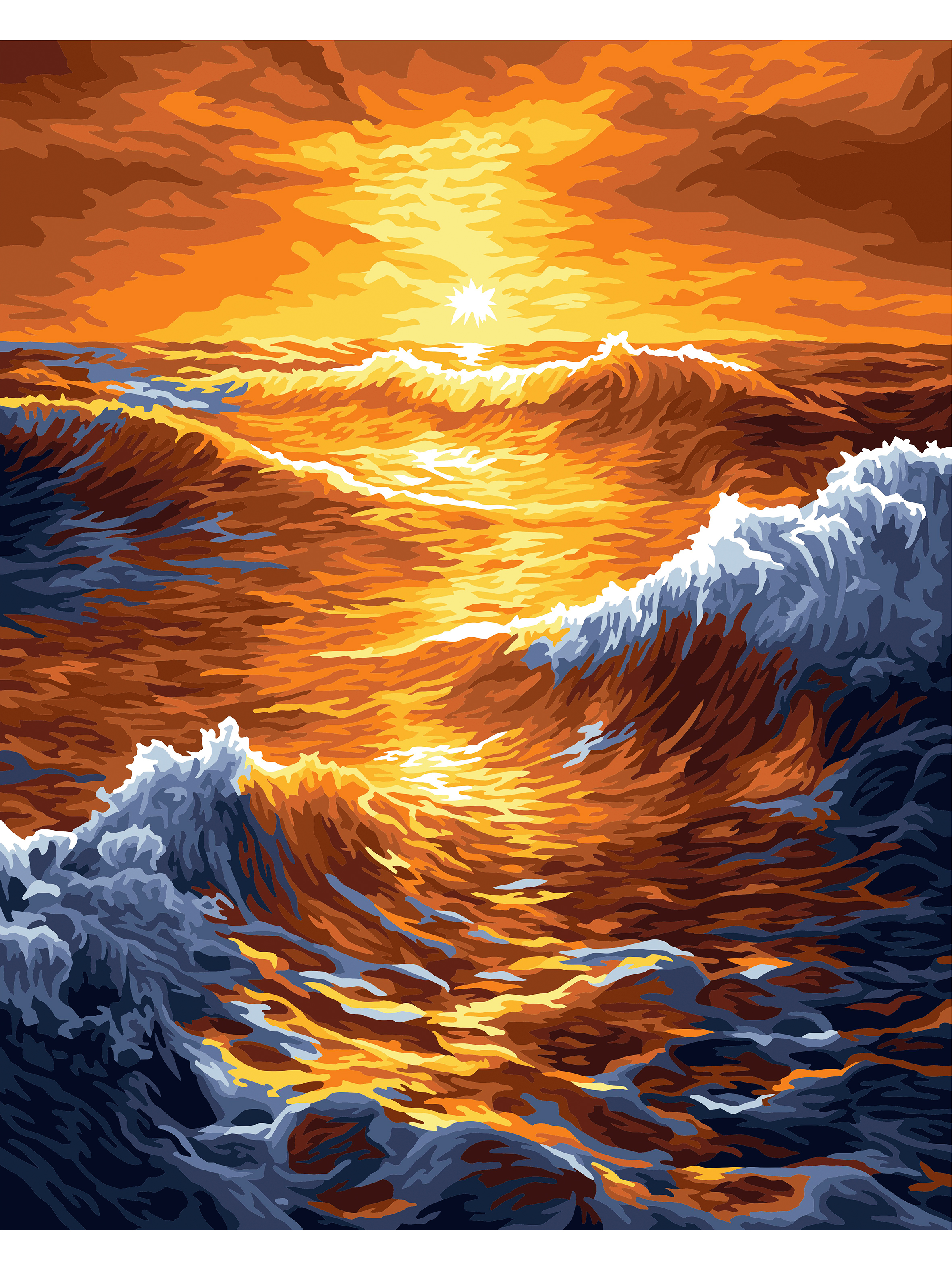 Картина по номерам Hobby Paint холст на подрамнике 40х50 см Море в лучах солнца - фото 2