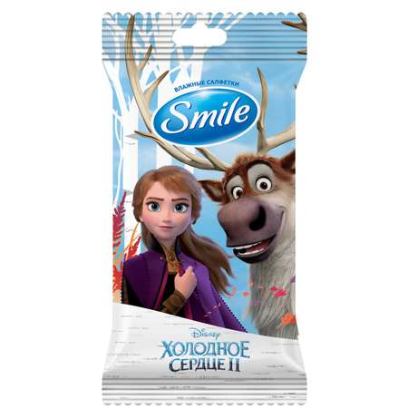 Салфетки влажные Smile Frozen 15шт в ассортименте