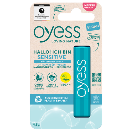 Помада гигиеническая OYESS для чувствительных губ SENSITIVE
