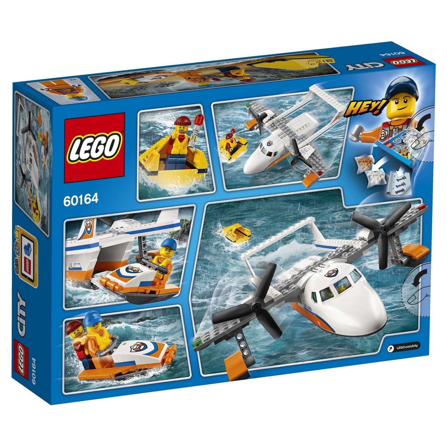 Конструктор LEGO City Coast Guard Спасательный самолет береговой охраны (60164) - фото 3