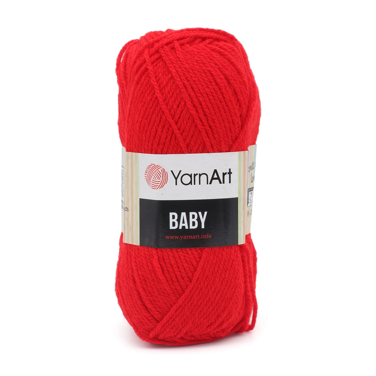 Пряжа для вязания YarnArt Baby 50 гр 150 м акрил мягкая детская 5 мотков 156 красный - фото 7