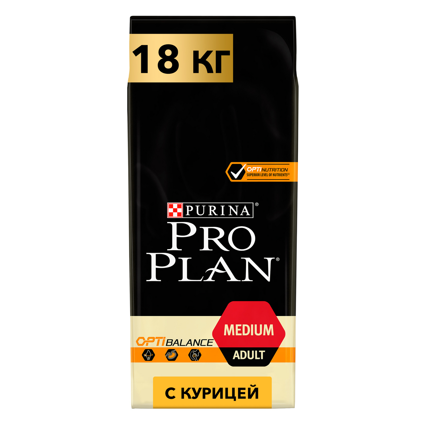 Корм для собак PRO PLAN для средних пород сухой с курицей 18кг - фото 1
