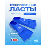 Ласты для плавания Mad Wave Flippers 2XS р.30-33 Blue