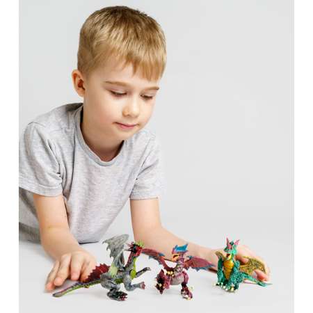 Фигурки BATTLETIME три дракона для детей развивающие коллекционные