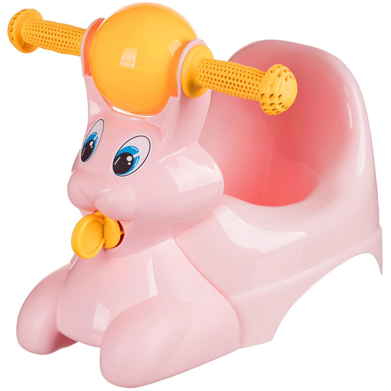Горшок детский IDiland в форме игрушки Зайчик Lapsi розовый - фото 1