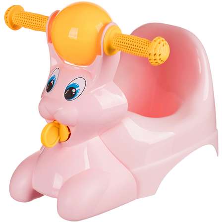 Горшок детский IDiland в форме игрушки Зайчик Lapsi розовый