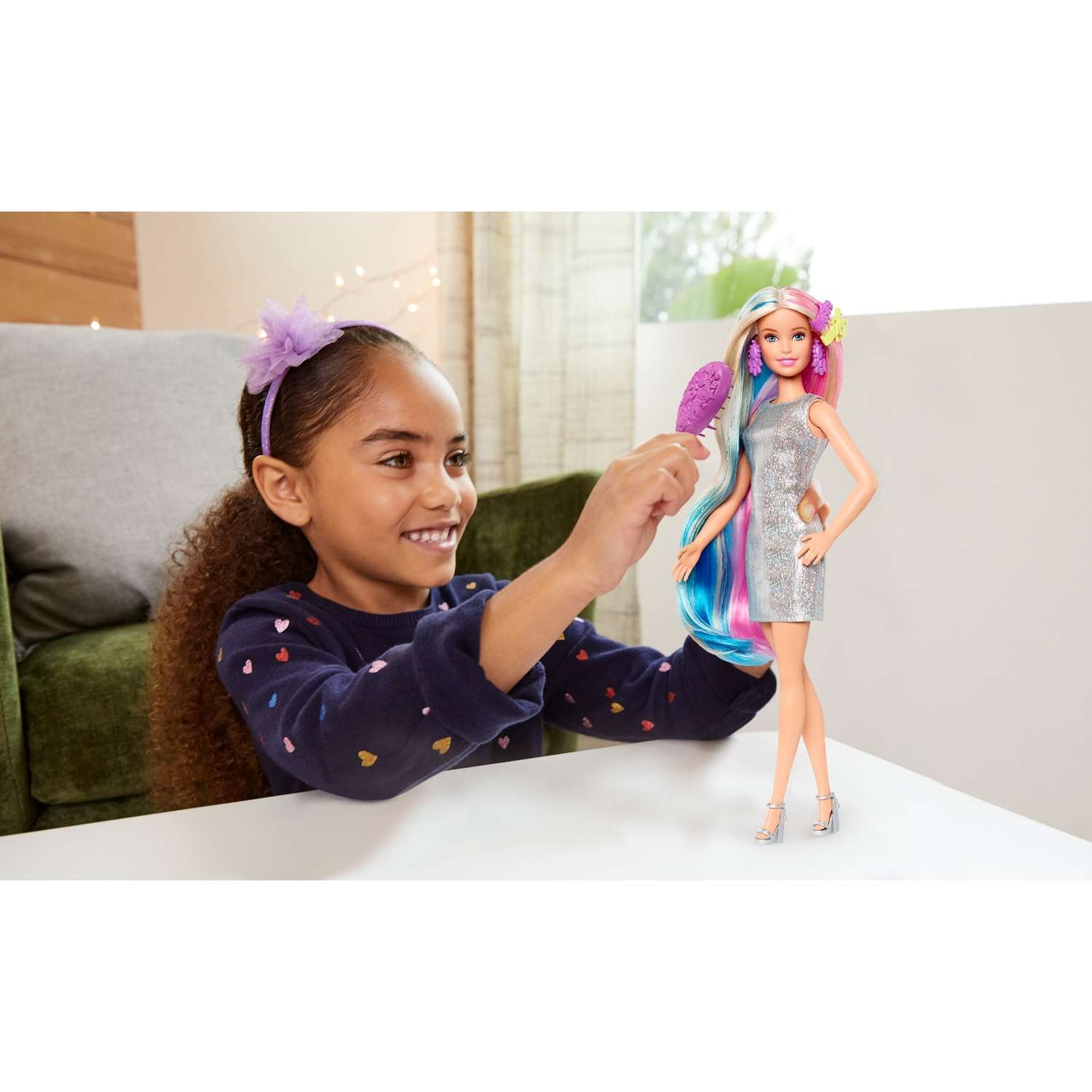 Кукла Barbie Радужные волосы GHN04 GHN04 - фото 9