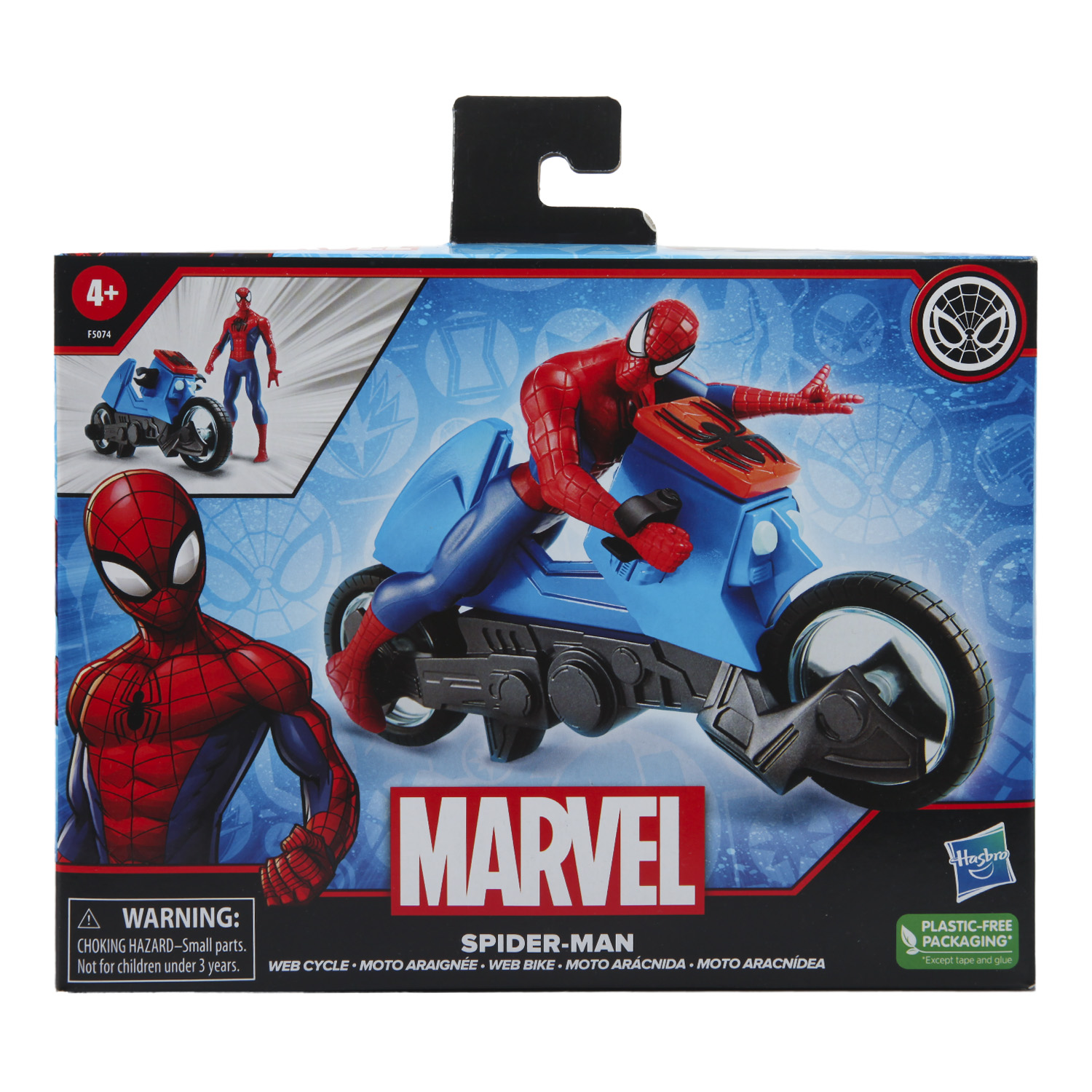 Фигурка Hasbro Spider-man на мотоцикле F50745L0 купить по цене 999 ₽ в  интернет-магазине Детский мир