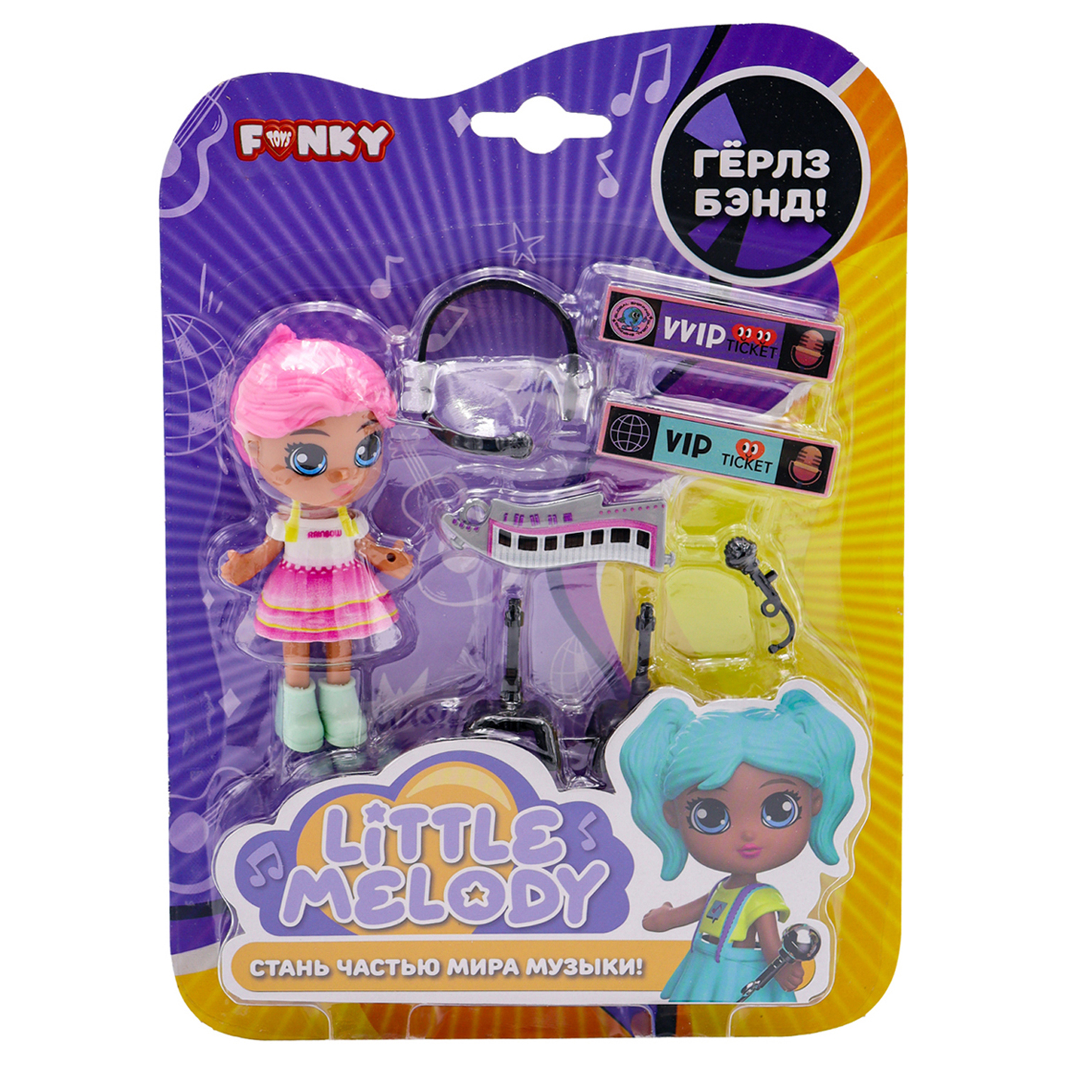 Набор игровой Funky Toys Кукла с музыкальными аксессуарами в ассортименте  FTk0081441