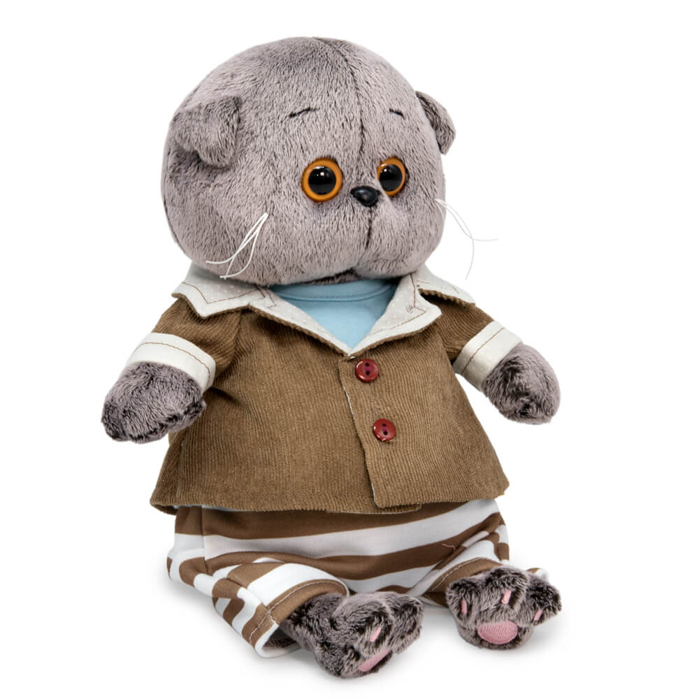 Мягкая игрушка BUDI BASA Кот Басик BABY в домашнем костюмчике 20 см - фото 2