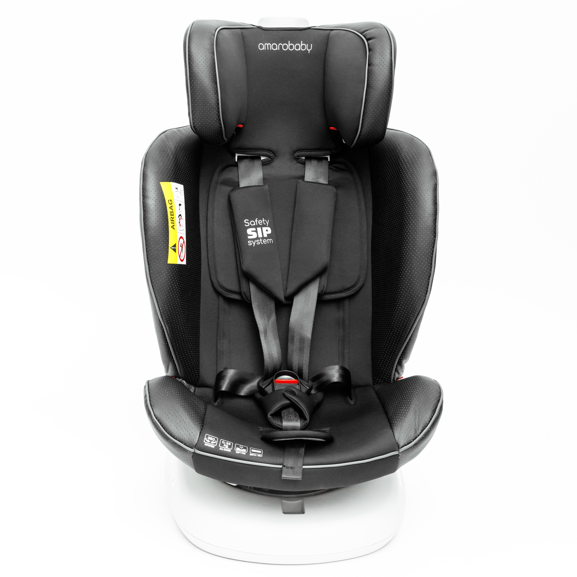 Автокресло детское CHAMPION AmaroBaby Isofix класс D группа 0+/1/2/3 черный - фото 22