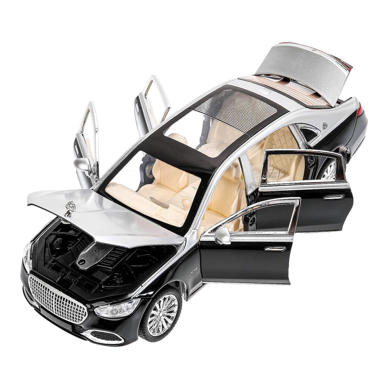 Автомобиль Huada Toys Mercedes Benz 1:24 черный 384070 - фото 10