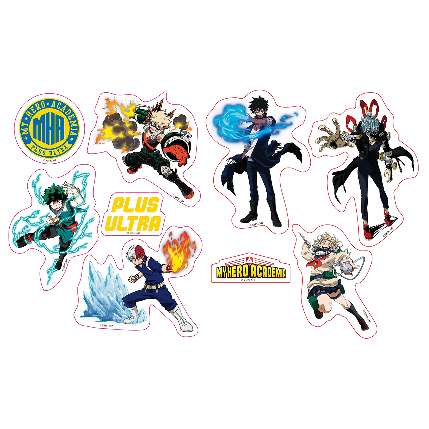 Наклейки ABYStyle My Hero Academia - Stickers - 16x11cm/ 2 Sheets - Heroes  Villains X5 ABYDCO744 купить по цене 390 ₽ в интернет-магазине Детский мир