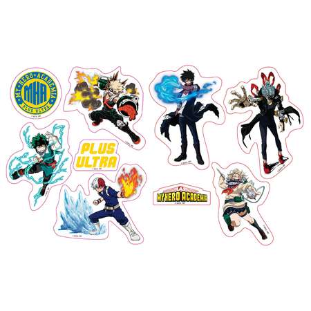 Наклейки ABYStyle My Hero Academia - Stickers - 16x11cm/ 2 Sheets - Heroes Villains X5 ABYDCO744