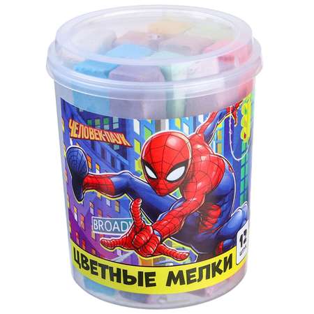 Набор Marvel цветных мелков Человек-паук 12 штук 10 цветов