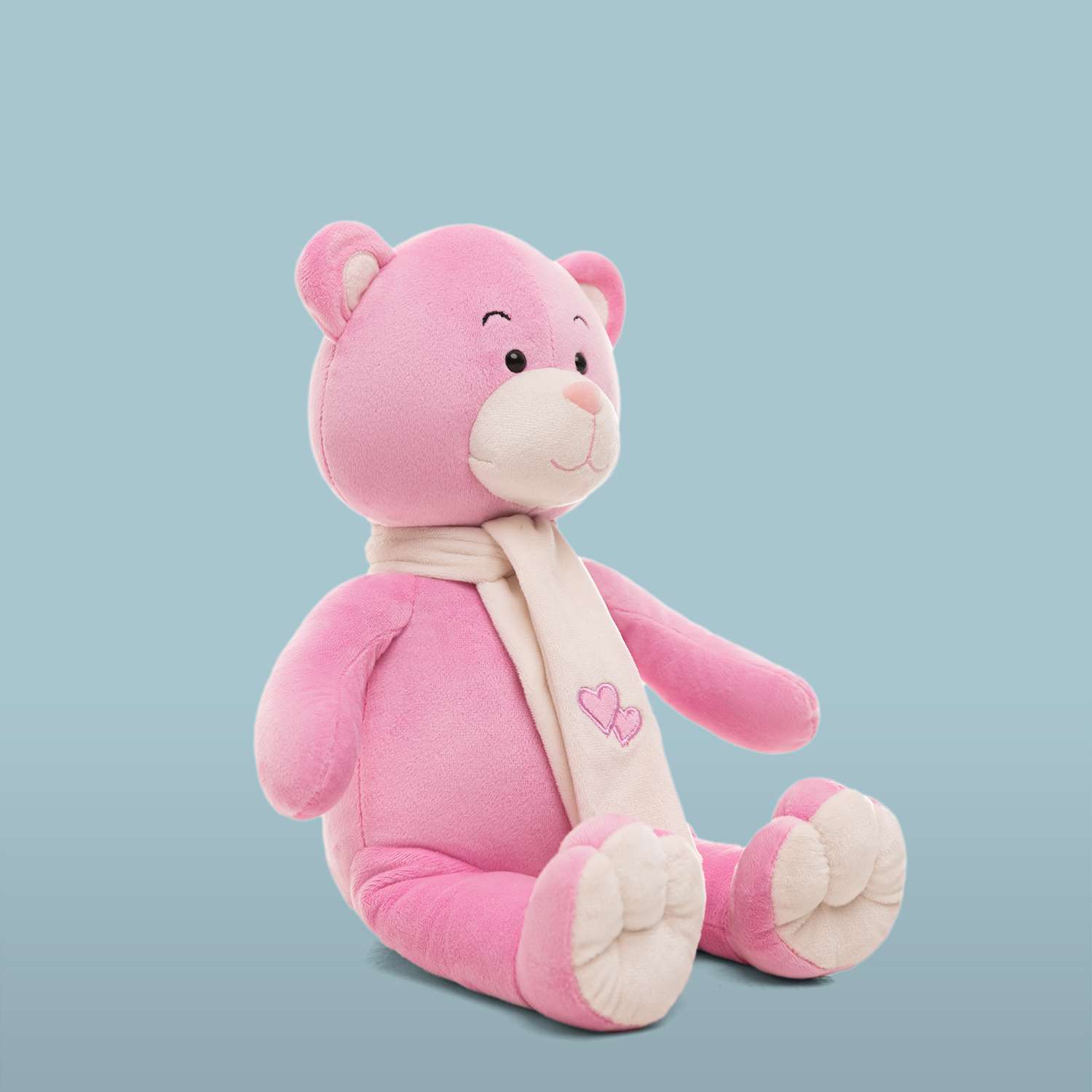 Медведь Мягкие игрушки БелайТойс Боня пурпурный - фото 2