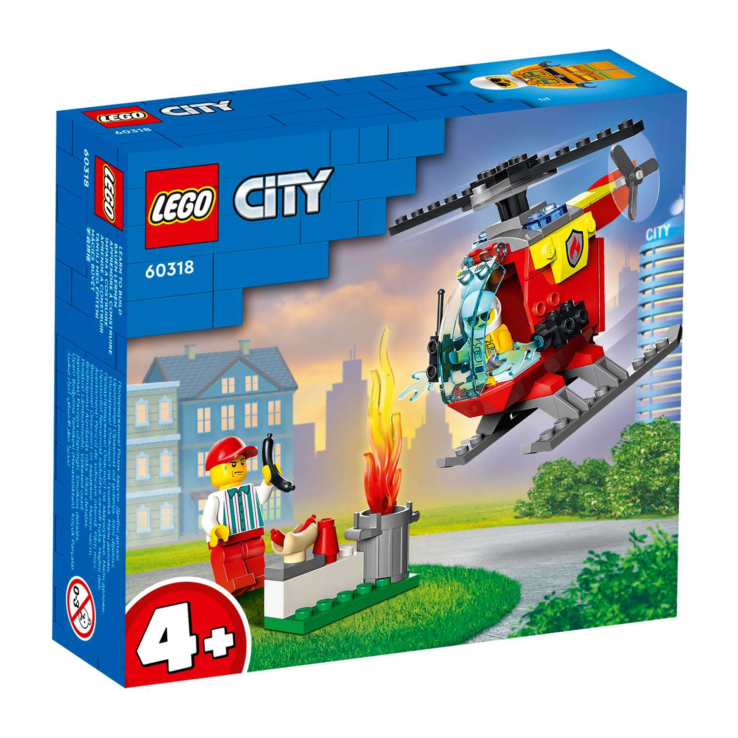 Конструктор детский LEGO City Пожарный вертолёт - фото 14