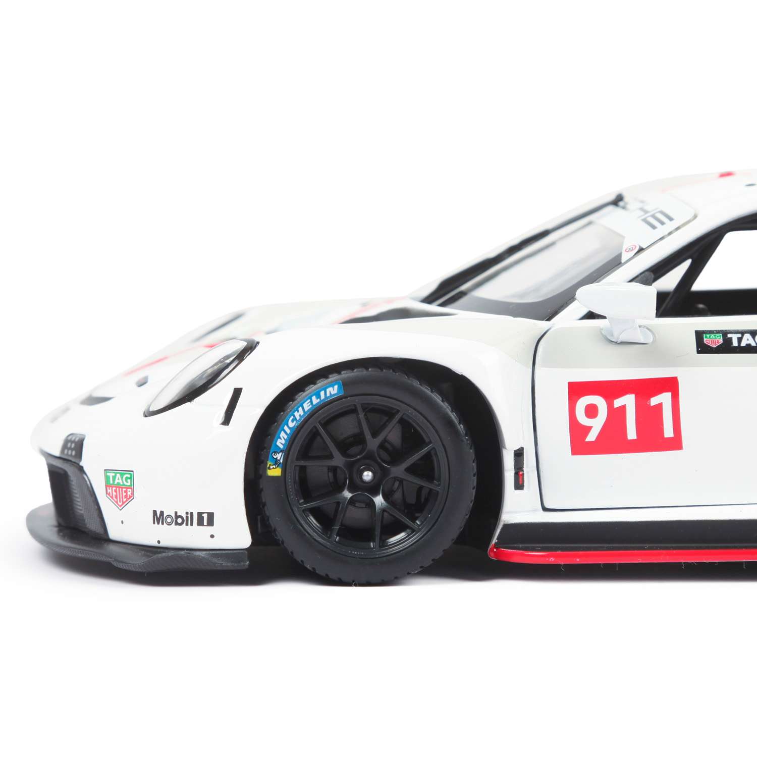 Машина BBurago 1:24 Porsche 911 RSR GT Белая 18-28013 18-28013 - фото 7