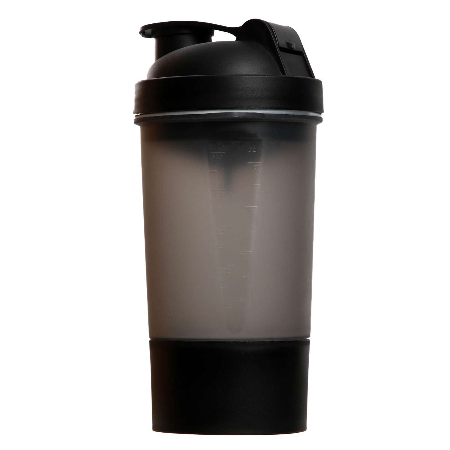Шейкер спортивный Соломон с чашей под протеин 500мл Черный 4842561 - фото 1