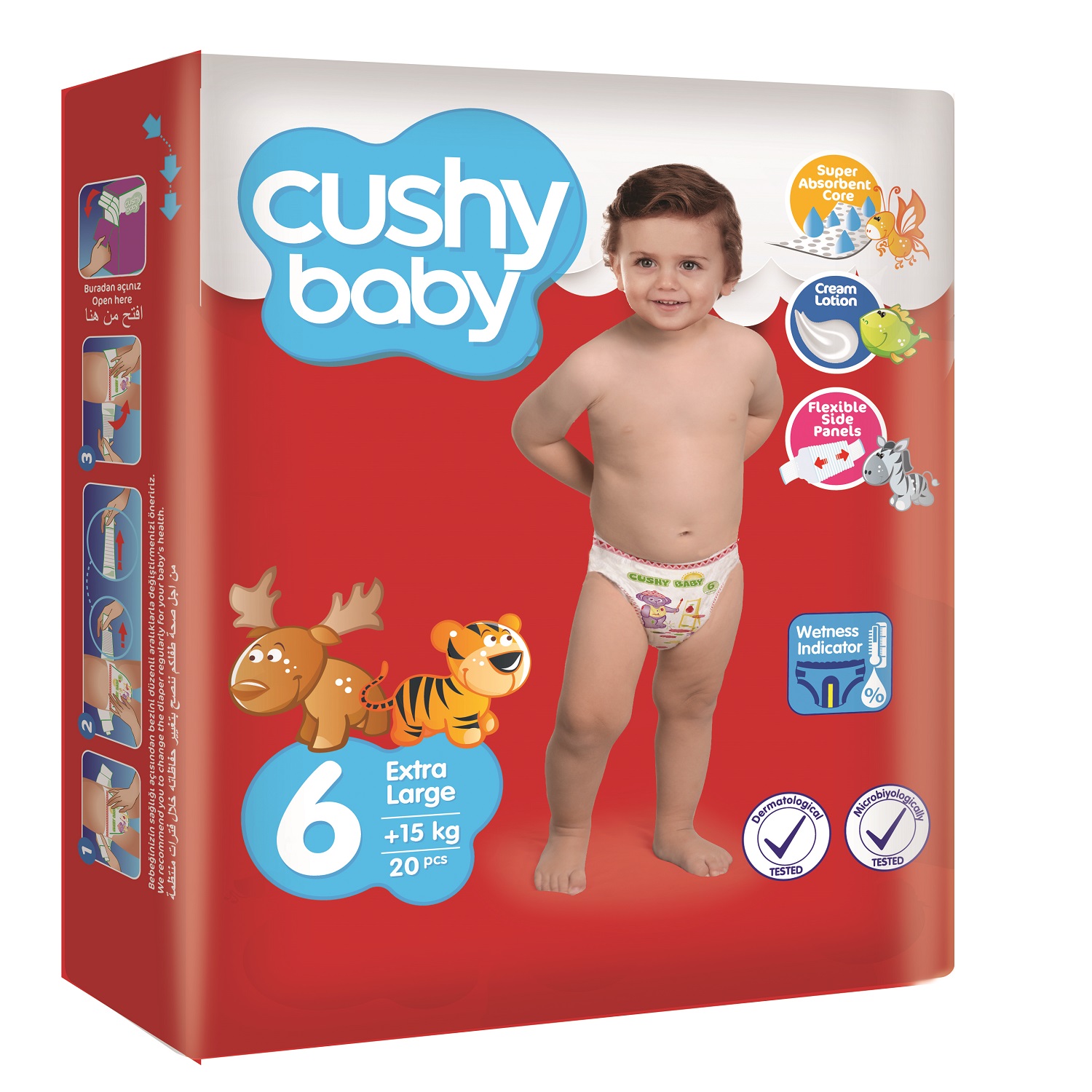 Подгузники детские CUSHY BABY Размер 6 - фото 2