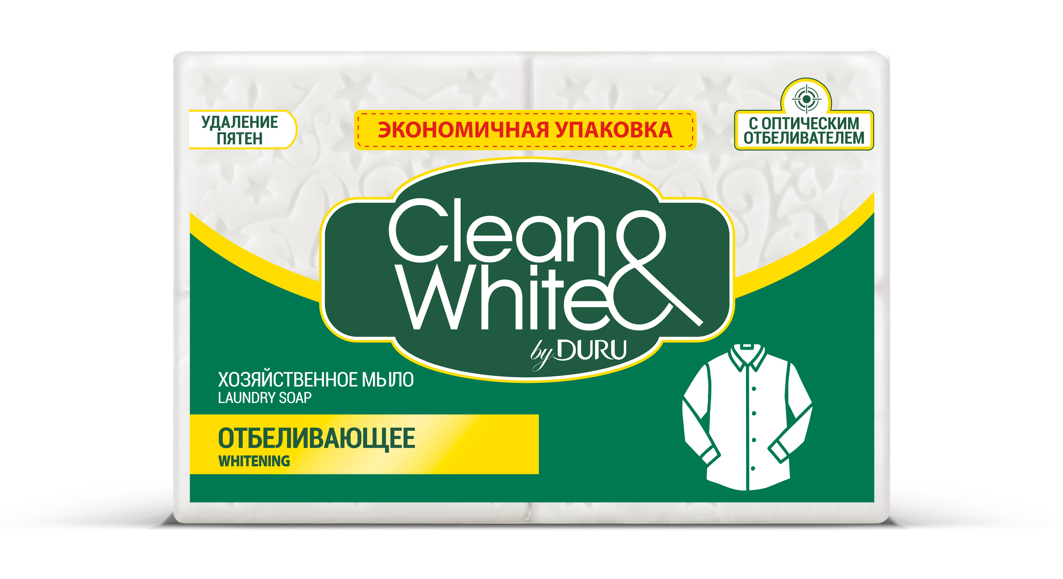 Мыло хозяйственное DURU Clean White Отбеливающее 4 х 120 г