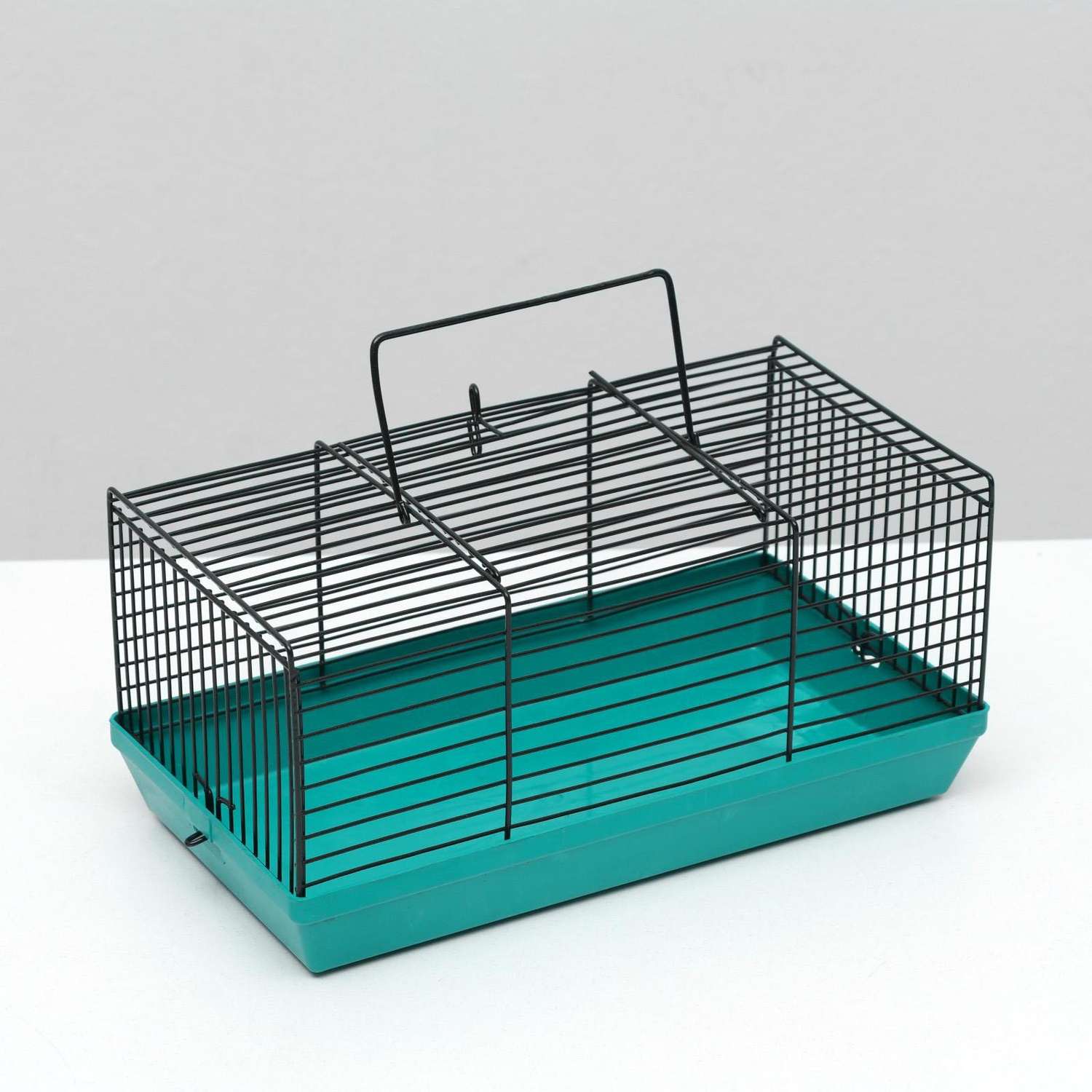 Клетка-мини Пижон для грызунов без наполнения 27х15х13 см бирюзовая - фото 3