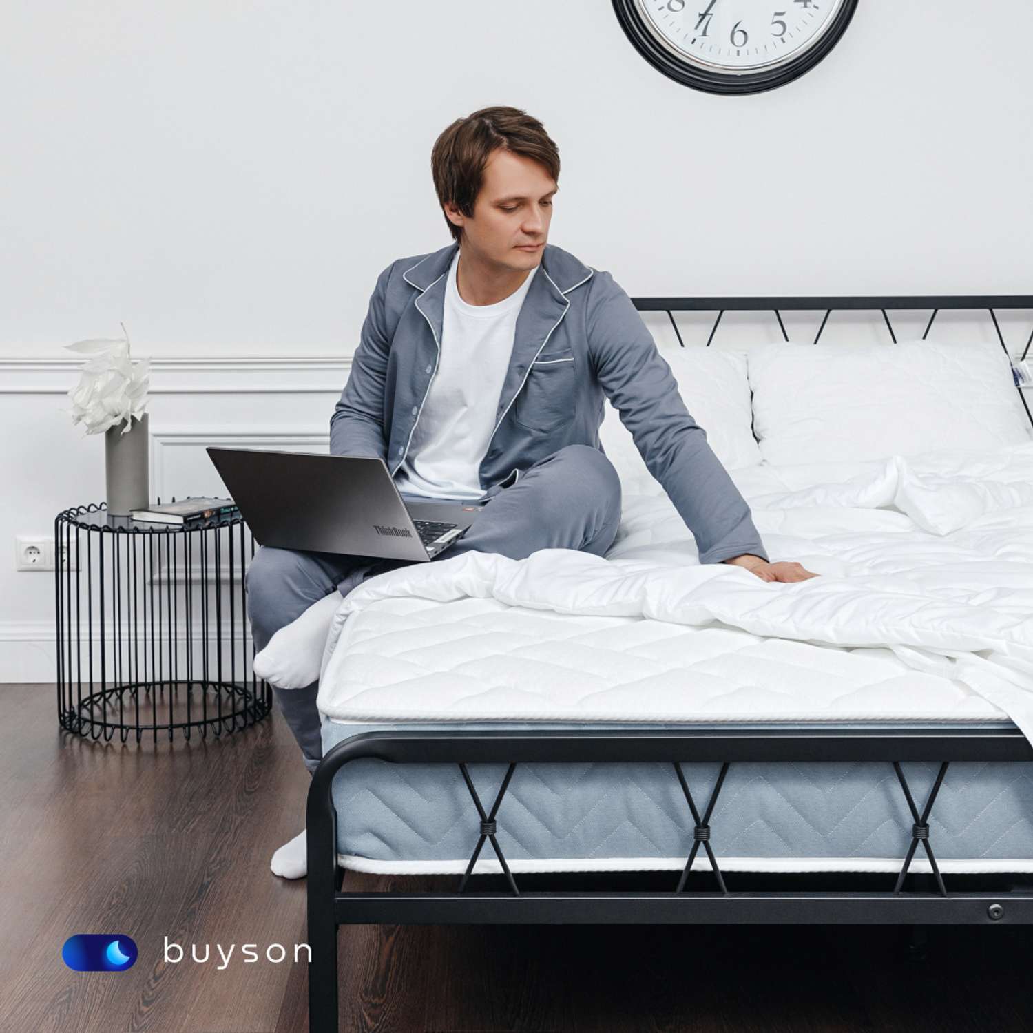Сет мини buyson BuyRelax Mini: анатомическая подушка 50х70 см и одеяло 140х205 см - фото 7