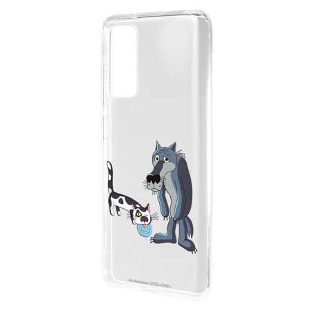 Силиконовый чехол Mcover для смартфона Samsung S20 FE Союзмультфильм Кот и волк