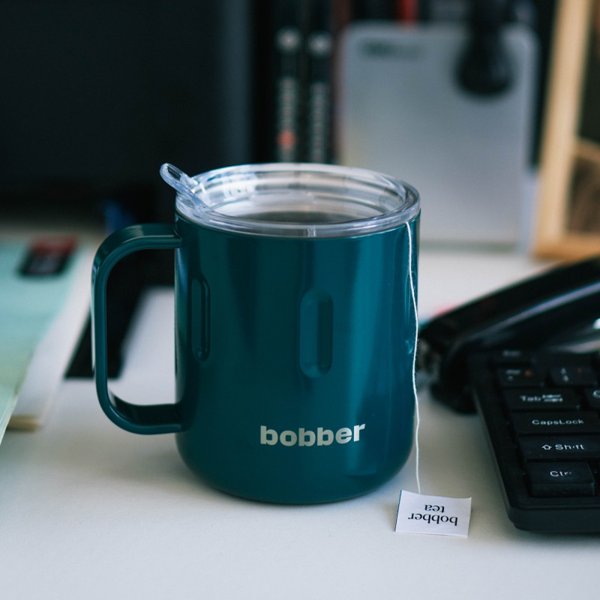 Термокружка 300 мл для напитков Bobber Mug темно-бирюзовый - фото 3