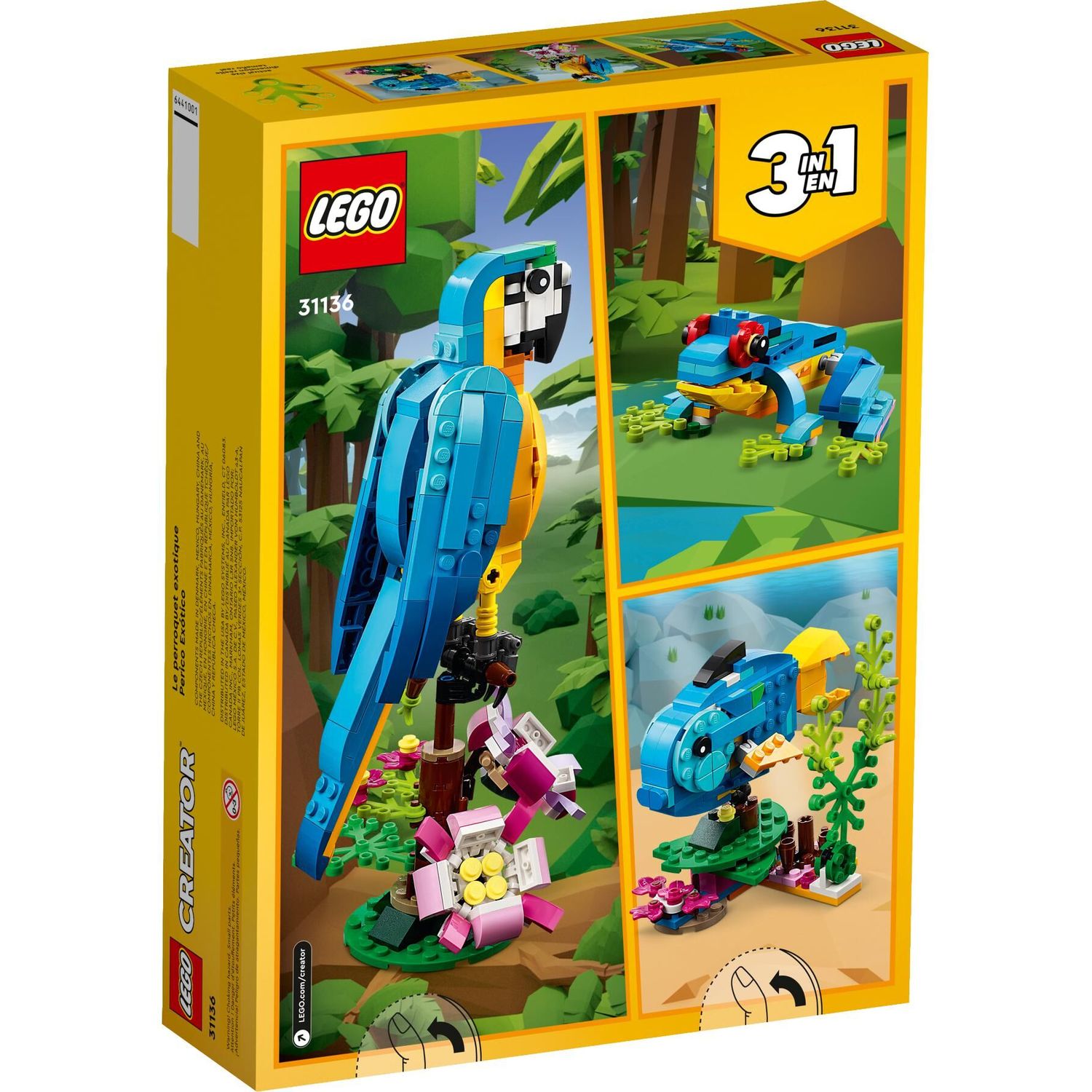 Конструктор LEGO Creator Exotic Parrot 31136 - фото 9