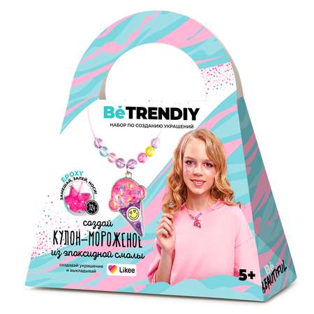 Набор для создания украшений Be TrenDIY с эпоксидной смолой Кулон мороженое B015Y