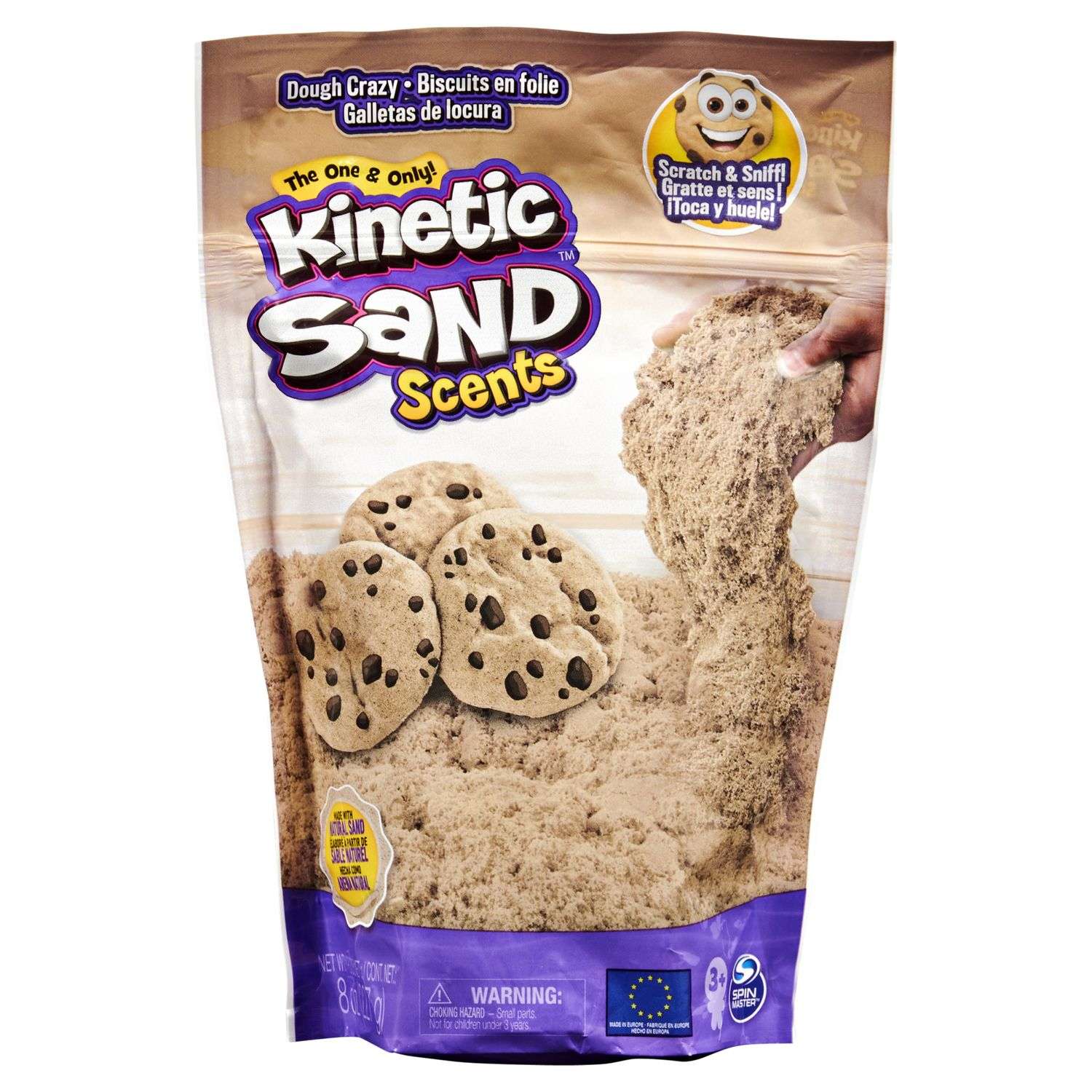 Песок для лепки Kinetic Sand Cookie Dough ароматизированный 227г 6053900/20124651 - фото 1