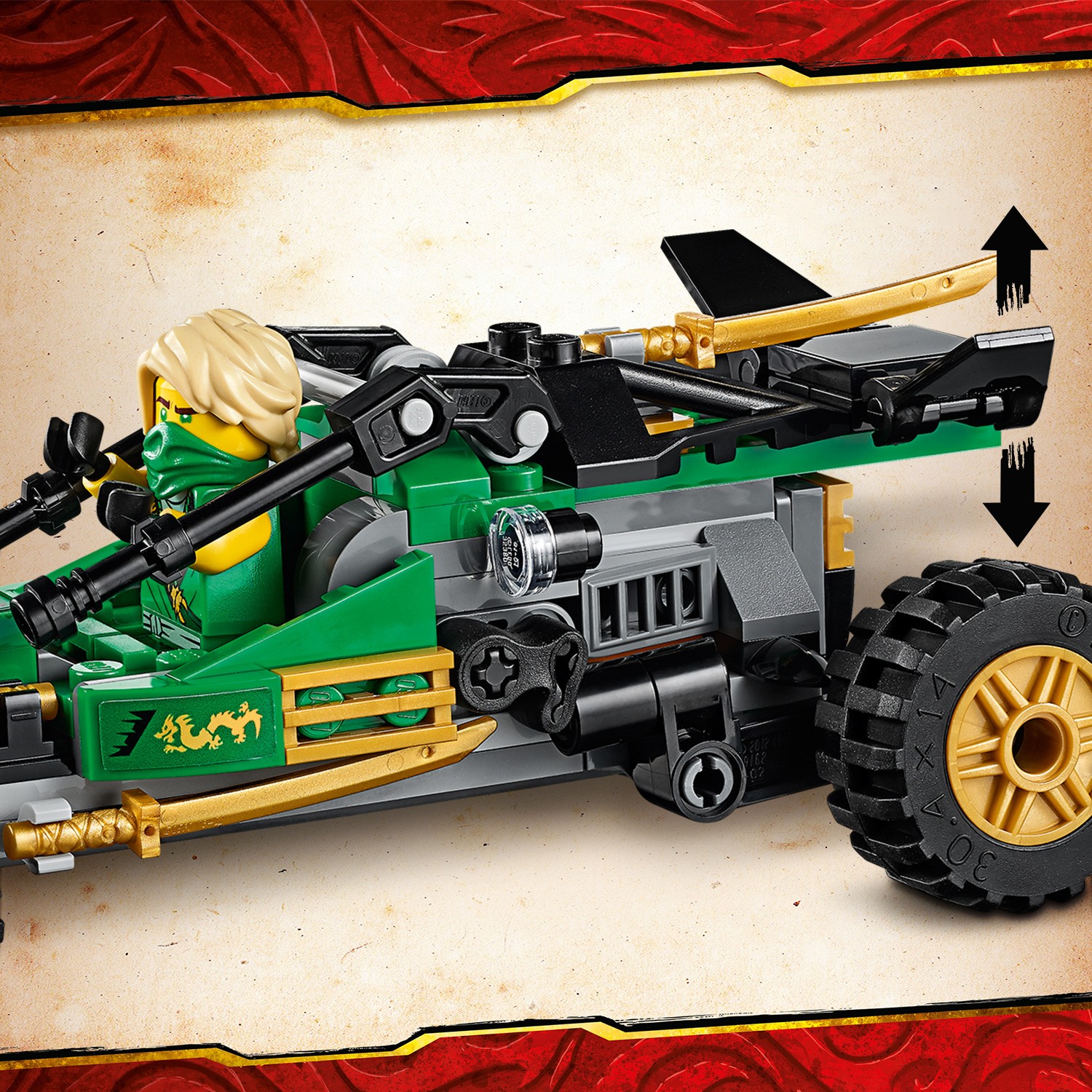 Конструктор LEGO Ninjago Тропический внедорожник 71700 - фото 11