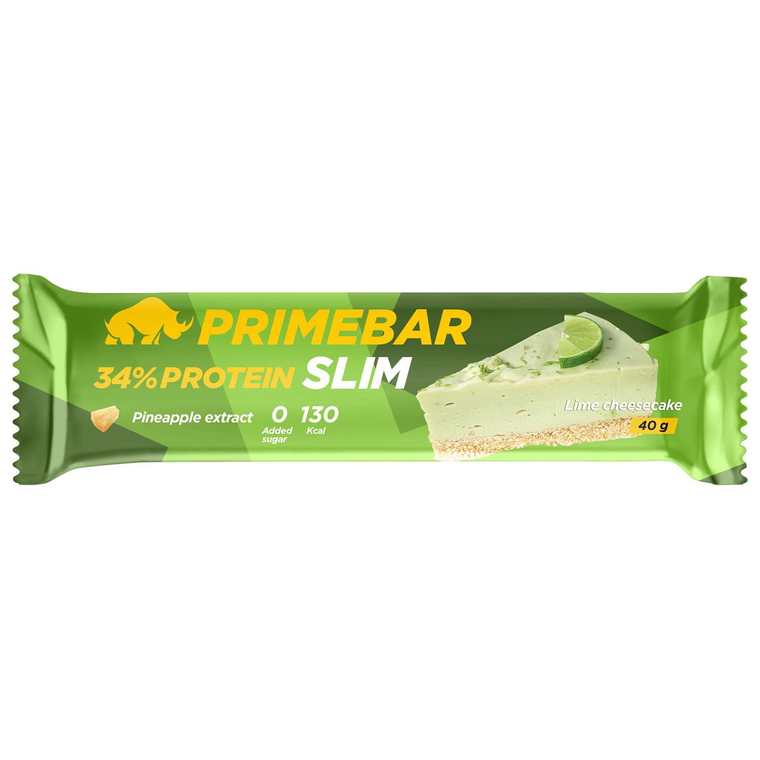 Батончик протеиновый Primebar Slim лаймовый чизкейк 40г - фото 1