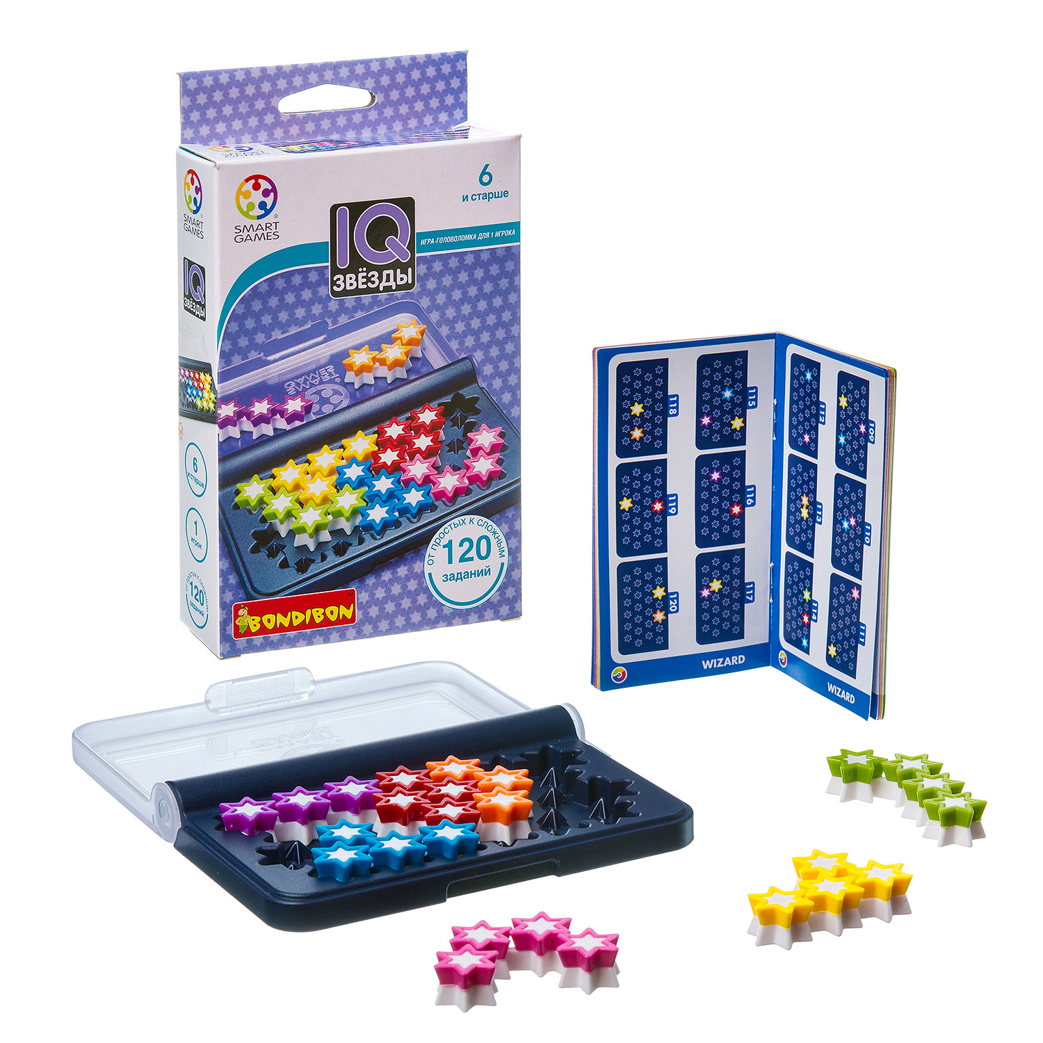 Игра логическая Bondibon IQ-Звёзды ВВ3066