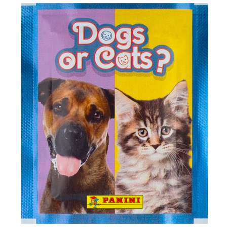 Наклейки коллекционные Panini Собаки или кошки Dogs or Cats 5 пакетиков в экоблистере