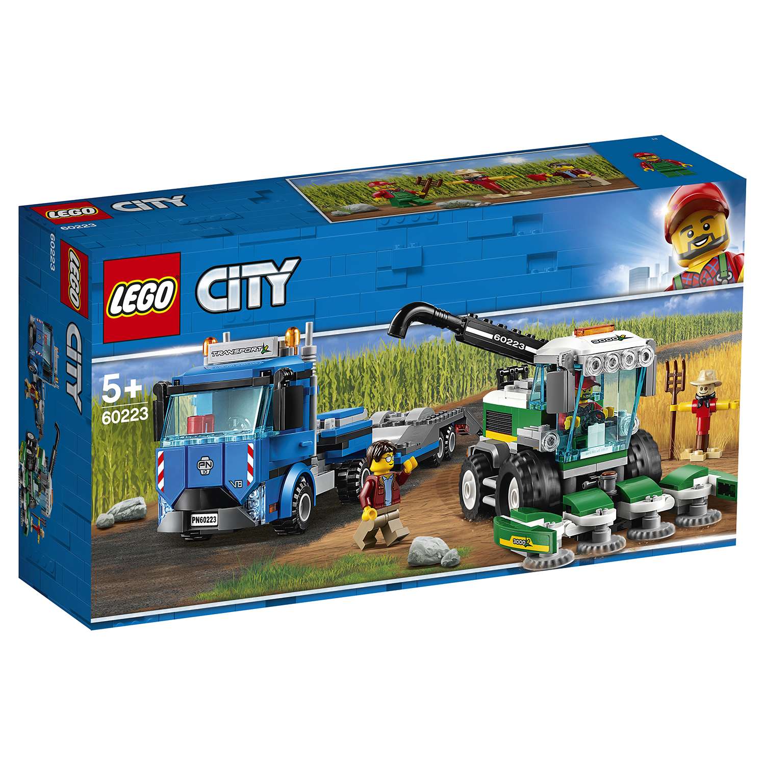 Конструктор LEGO City Great Vehicles Транспортировщик для комбайнов 60223 - фото 2