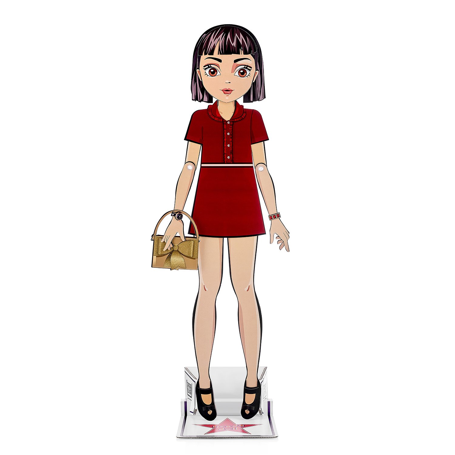 Кукла Bibalina с одеждой из картона Trendy doll Хлоя ИНП-102 - фото 2