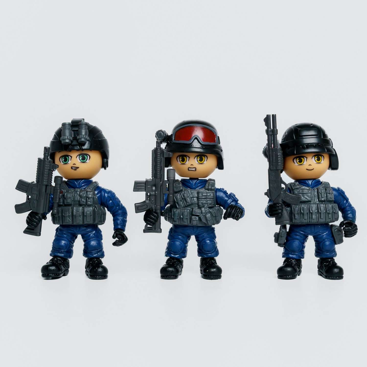 Солдатики BATTLETIME Набор из 3 фигурок солдатиков Полицейский Спецназ для мальчиков - фото 2
