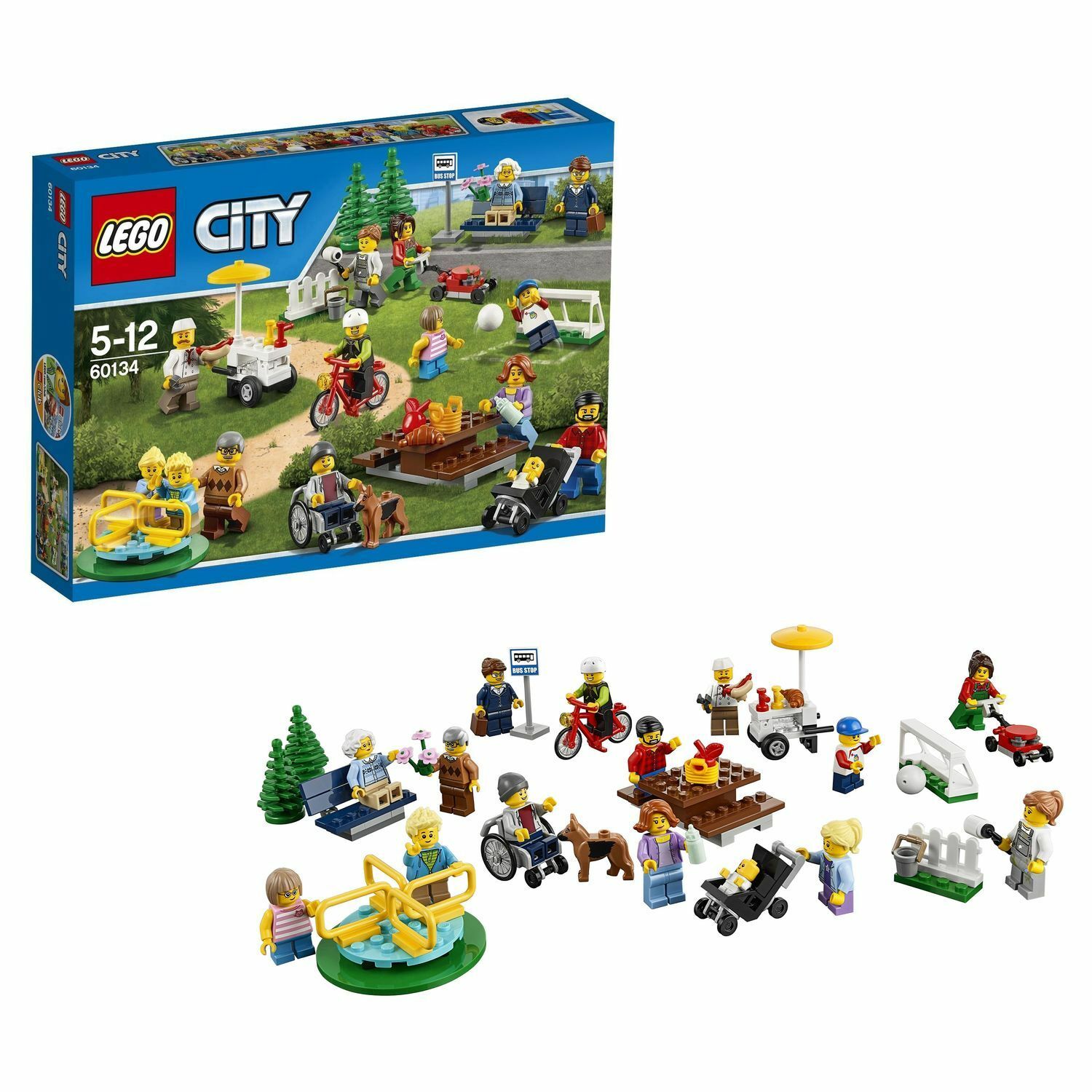 Конструктор LEGO City Town Праздник в парке — жители LEGO City (60134)  купить по цене 2999 ₽ в интернет-магазине Детский мир