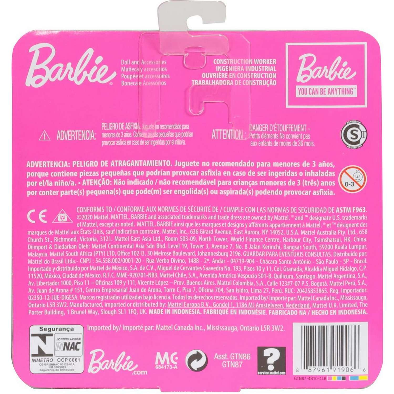 Набор Barbie Карьера Челси Строитель кукла+аксессуары GTN87 GTN86 - фото 4