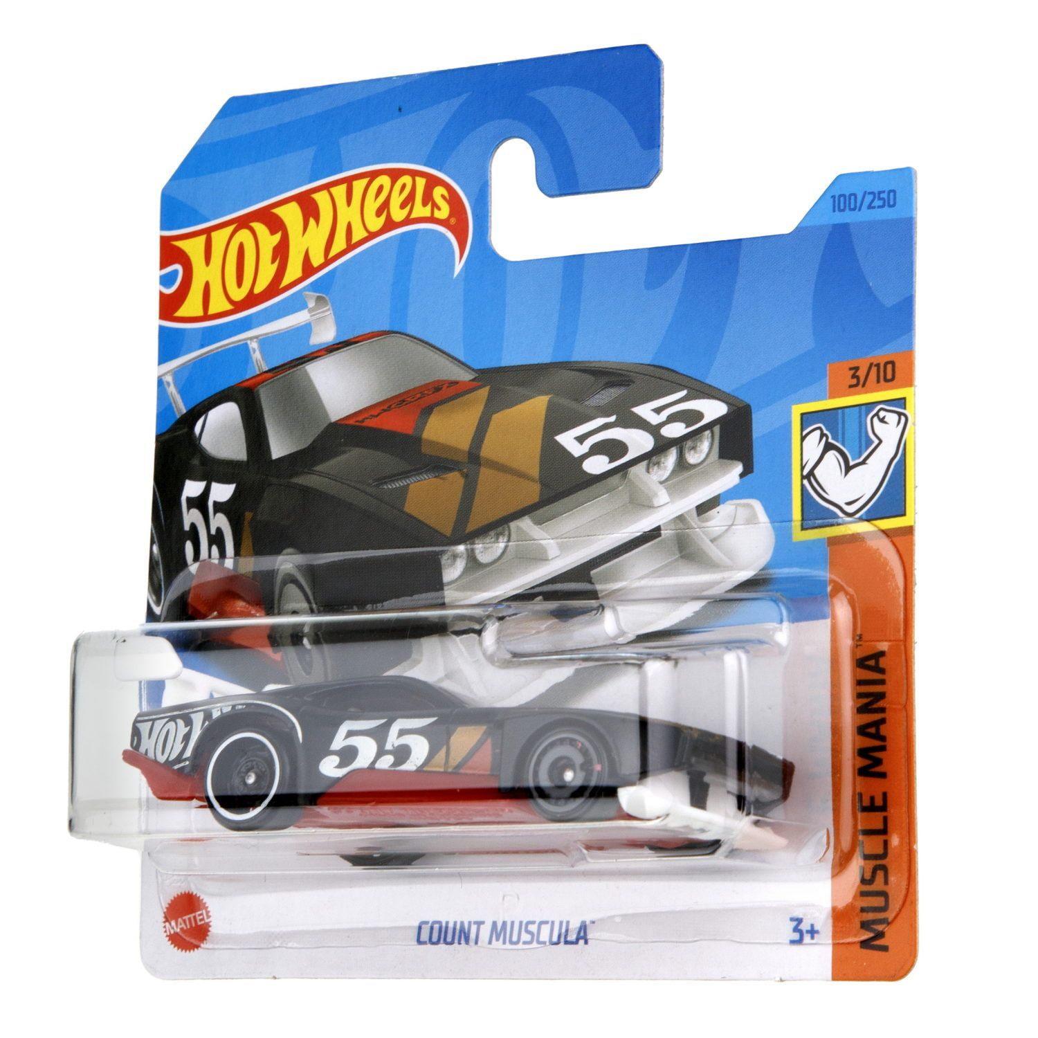 Автомобиль Hot Wheels Count Muscula черный 60612 - фото 6