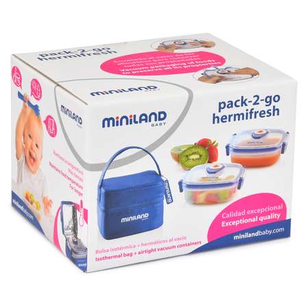 Термосумка Miniland PACK-2-GO HERMIFRESH Синяя