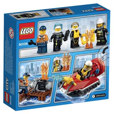 Конструктор LEGO City Fire Набор для начинающих «Пожарная охрана» (60106)