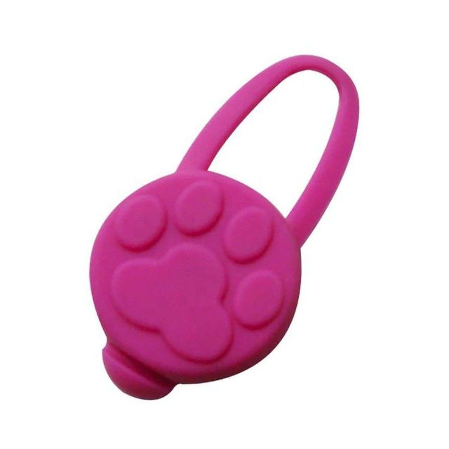 Брелок-маячок Keyprods для кошек и собак Лапка розовый - фото 1
